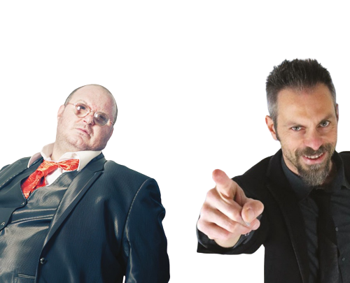 Bruce Ketta in “Di corretto solo il caffè” e Giancarlo Barbara in “Elvis è vivo”